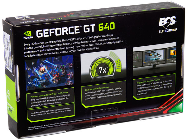 Tarjeta de Video ECS NVIDIA GeForce GT 640, 2 GB GDDR3, Mini HDMI, DVI. Puerto PCI Express x16 3.0