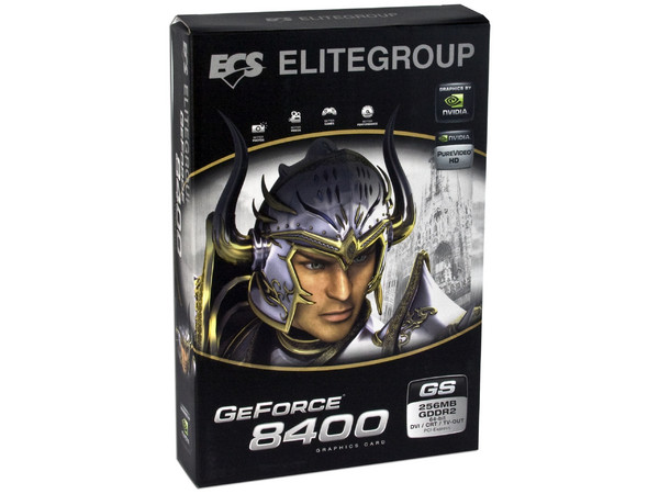 Tarjeta de Video ECS NVIDIA GeForce 8400GS, 256MB DDR2, Salida a TV. Puerto PCI Express 16x
