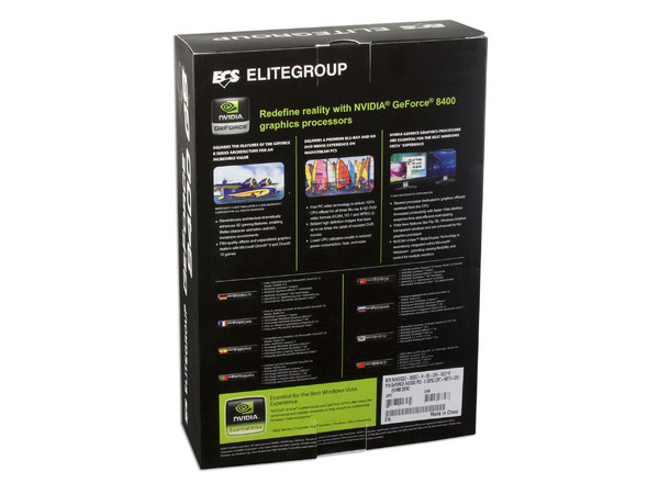 Tarjeta de Video ECS NVIDIA GeForce 8400 GS, 256MB DDR2, Salida a TV. Puerto PCI Express x16