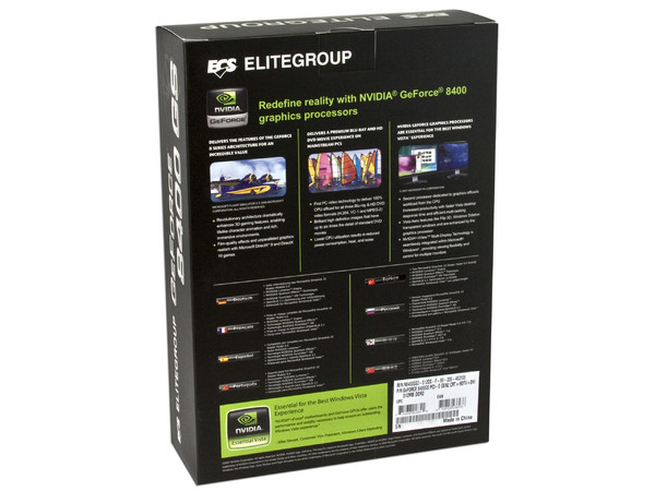 Tarjeta de Video ECS NVIDIA GeForce 8400GS, 512MB DDR2, Salida a TV. Puerto PCI Express 16x