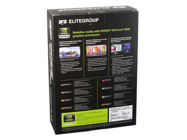 Tarjeta de Video ECS NVIDIA GeForce 8400 GS, 512MB DDR2, Salida a TV. Puerto PCI Express x16