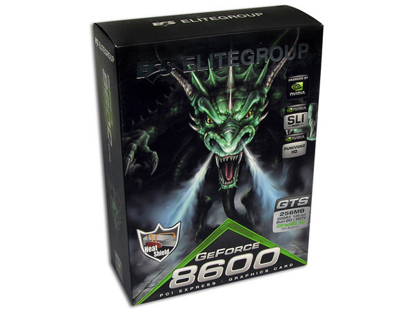  Tarjeta de Video ECS NVIDIA GeForce 8600GTS Heat Shield, 256MB DDR3, Salida a TV, 100% compatible con DirectX 10. Puerto PCI Express 16x