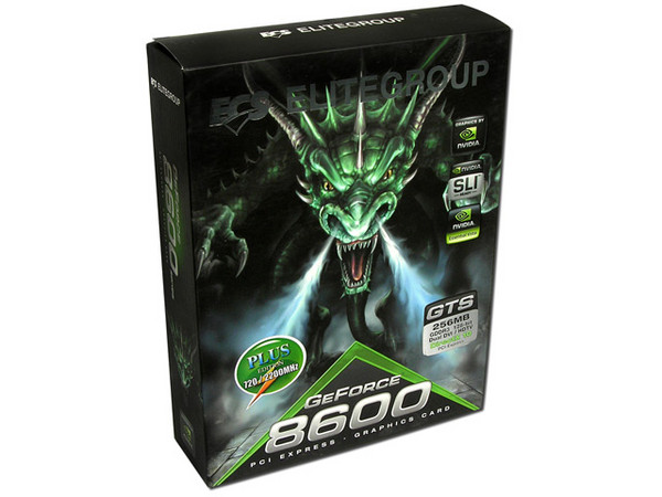  Tarjeta de Video ECS NVIDIA GeForce 8600GTS PLUS EDITION, 256MB DDR3, Salida a TV, 100% compatible con DirectX 10. Puerto PCI Express 16x