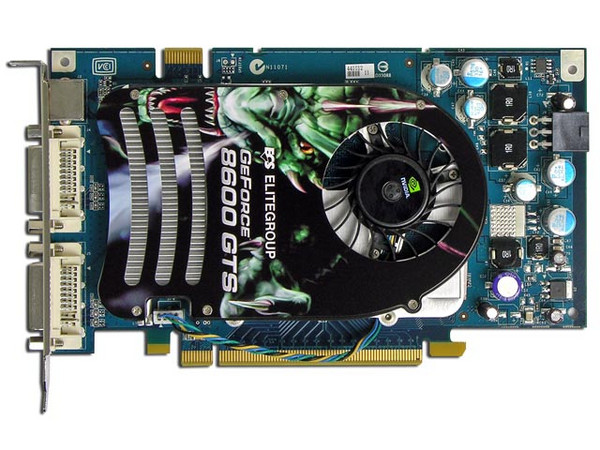  Tarjeta de Video ECS NVIDIA GeForce 8600GTS PLUS EDITION, 256MB DDR3, Salida a TV, 100% compatible con DirectX 10. Puerto PCI Express 16x