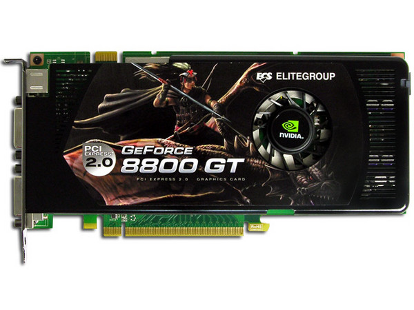 Tarjeta de Video ECS NVIDIA GeForce 8800GT, 512MB DDR3, Salida a TV, 100% compatible con DirectX 10. Puerto PCI Express 2.0
