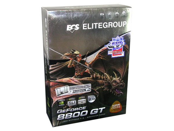 Tarjeta de Video ECS NVIDIA GeForce 8800GT con Artic Cooling Accelero S1, 512MB DDR3, Salida a TV, 100% compatible con DirectX 10. Puerto PCI Express 2.0