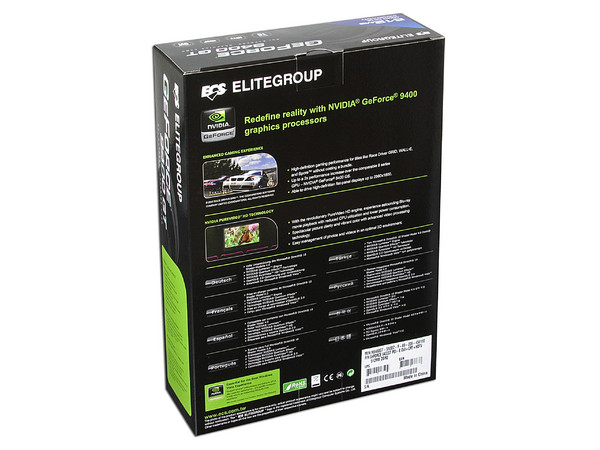 Tarjeta de Video ECS NVIDIA GeForce 9400GT, 512MB DDR2, Salida a TV, Puerto PCI Express x16