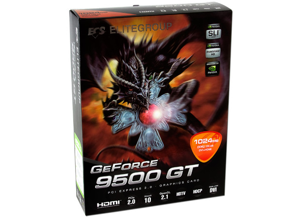 Tarjeta de Video ECS NVIDIA GeForce 9500GT, 1GB DDR2,HDMI. Puerto PCI Express 2.0