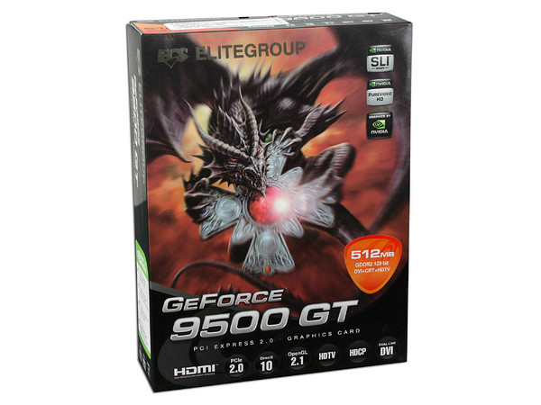 Tarjeta de Video ECS NVIDIA GeForce 9500GT, 512MB DDR2, Salida a TV, Puerto PCI Express x16