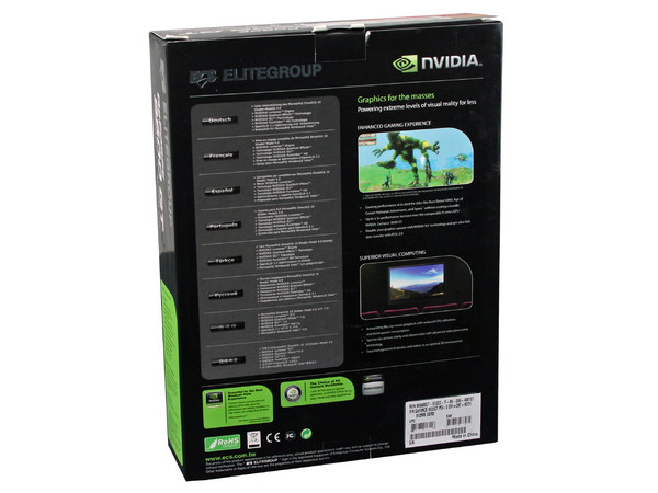 Tarjeta de Video ECS NVIDIA GeForce 9500GT, 512MB DDR2, Salida a TV, Puerto PCI Express x16