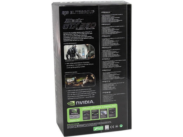 Tarjeta de Video ECS NVIDIA GeForce Black GTX 560 Over Clock, 1024MB GDDR5, Mini HDMI, Dual-Link DVI, Puerto PCI Express 2.0