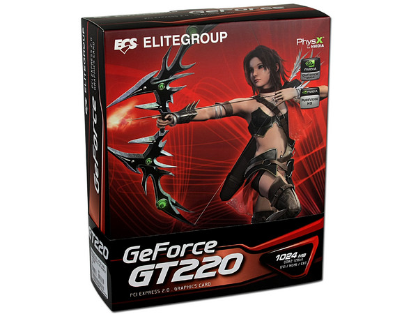 Tarjeta de Video ECS NVIDIA GeForce GT 220, 1GB DDR2, HDMI. Puerto PCI Express 2.0