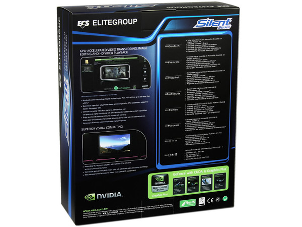 Tarjeta de Video ECS NVIDIA GeForce Silent GT 220, 512MB DDR2, HDMI. Puerto PCI Express 2.0  