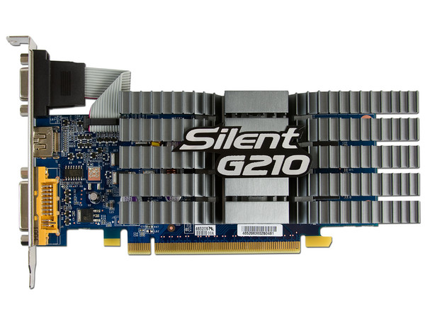 Tarjeta de Video ECS NVIDIA GeForce Silent G210, 512MB DDR3 (1GB T.C.), HDMI. Puerto PCI Express 2.0