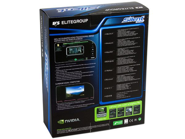 Tarjeta de Video ECS NVIDIA GeForce Silent G210, 512MB DDR3 (1GB T.C.), HDMI. Puerto PCI Express 2.0