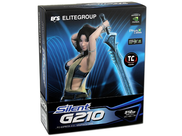 Tarjeta de Video ECS NVIDIA GeForce Silent G210, 512MB DDR2 (1GB T.C.), HDMI. Puerto PCI Express 2.0