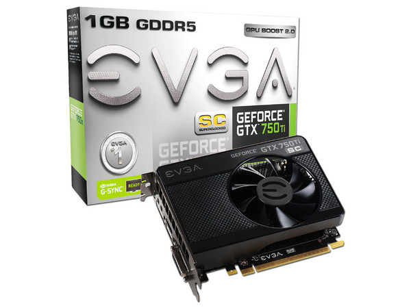 Tarjeta de Video EVGA NVIDIA GeForce GTX 750 Ti SC, 1 GB GDDR5, HDMI, DVI, DisplayPort, Puerto PCI Express x16 3.0.