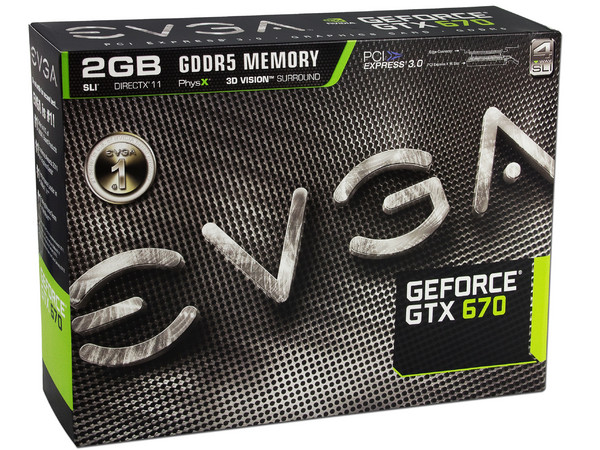 Tarjeta de Video EVGA NVIDIA GeForce GTX 670, 2 GB GDDR5, Display-Port, HDMI, DVI,  Puerto PCI Express 3.0.