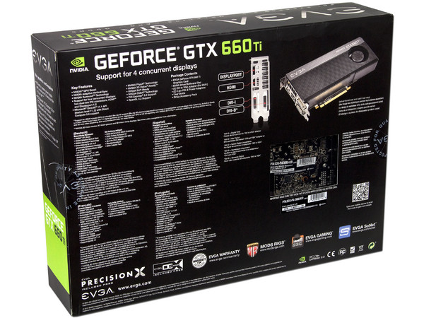 Tarjeta de Video EVGA NVIDIA GeForce GTX 660 Ti, 2 GB GDDR5, DisplayPort, HDMI, DVI, Puerto PCI Express 3.0.