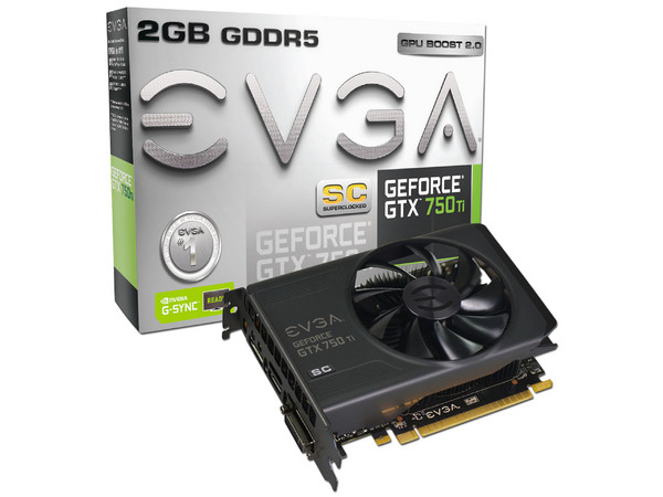Tarjeta de Video EVGA NVIDIA GeForce GTX 750 Ti, 2 GB GDDR5, DisplayPort, HDMI, Puerto PCI Express x16 3.0.