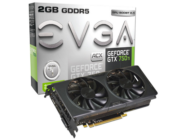 Tarjeta de Video EVGA NVIDIA GeForce GTX 750 Ti, 2 GB GDDR5, DisplayPort, HDMI, DVI, PCI Express x16 3.0.