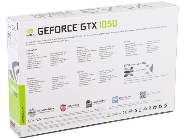 Tarjeta de Video NVIDIA EVGA GeForce GTX 1050 SC GAMING, 2GB GDDR5, 1xHDMI, 1xDVI, 1xDisplayPort, PCI Express x16 3.0