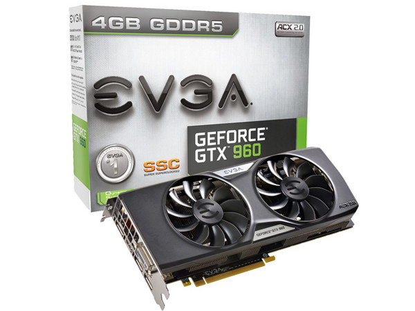 Tarjeta de Video EVGA NVIDIA GeForce GTX 960 Super SC, 4 GB GDDR5, DisplayPort, HDMI, DVI, Puerto PCI Express 3.0.
