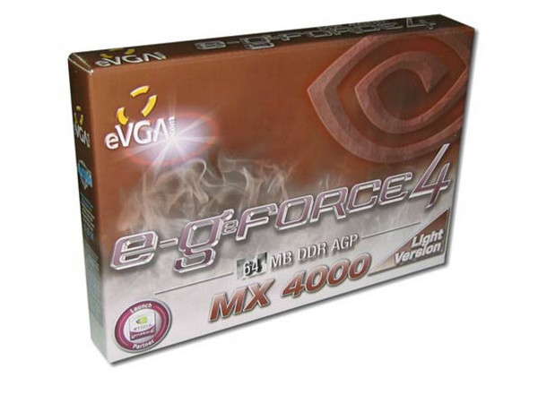 T. de Video eVGA nVidia MX4000 Light con 64MB DDR, AGP 8X y Salida a TV