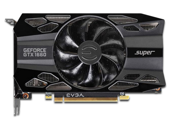 Tarjeta de Video NVIDIA GeForce GTX 1660 SUPER EVGA Super Black Gaming, 6GB GDDR6, 1xHDMI, 1xDVI, 1xDisplayPort, PCI Express x16