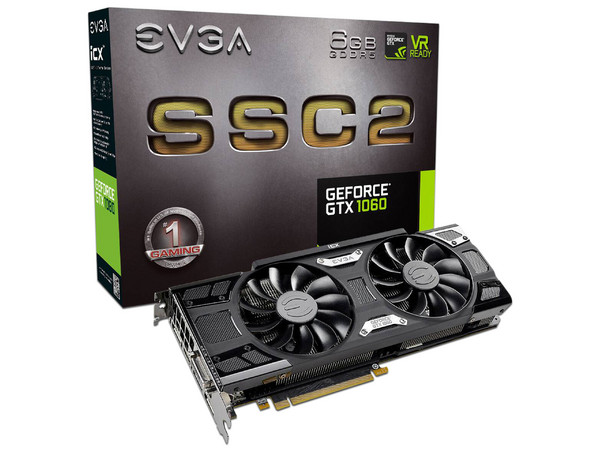 Tarjeta de Video NVIDIA GeForce GTX 1060 EVGA SSC2 Gaming, 6GB GDDR5, 1xHDMI, 1xDVI, 3xDisplayPort, PCI Express 3.0