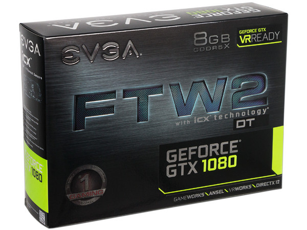 Tarjeta de Video NVIDIA GeForce GTX 1080 EVGA FTW2 DT GAMING, 8GB GDDR5X, 1xHDMI, 1xDVI, 3xDisplayPort, PCI Express x16 3.0