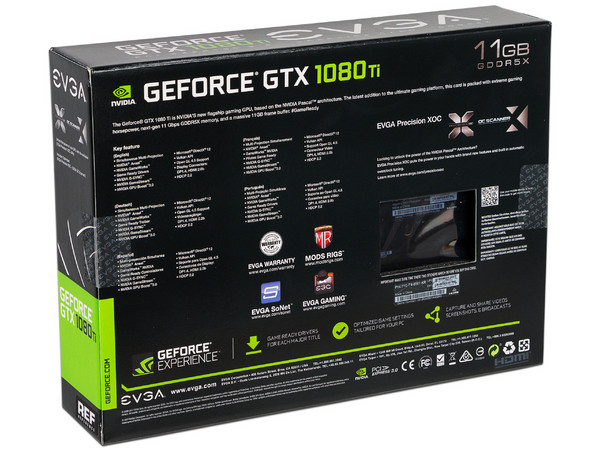 Tarjeta de Video NVIDIA GeForce GTX 1080Ti EVGA iCX GAMING, 11GB GDDR5X, 1xHDMI, 1xDVI, 3xDisplayPort, PCI Express x16 3.0