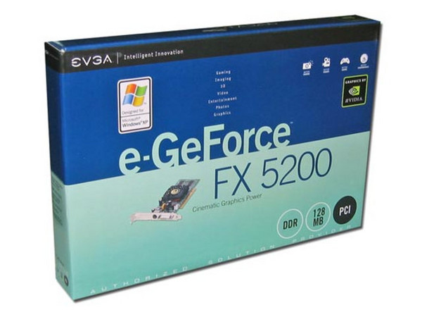 Tarjeta de Video EVGA GeForce FX 5200, 128MB DDR, Puerto PCI.