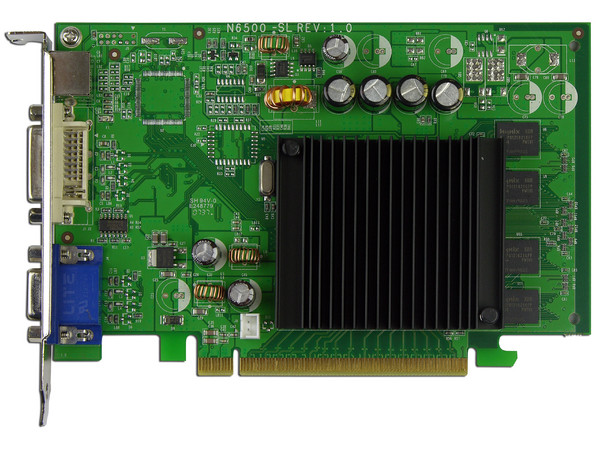 T. de Video eVGA GeForce 6200 LE con 256MB, Salida a TV. Puerto PCI Express x 16