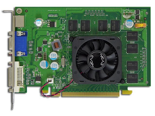 Tarjeta de Video EVGA NVIDIA GeForce 8500GT, 256MB DDR2, Salida a TV, 100% compatible con DirectX 10. Puerto PCI Express 16x