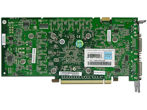 Tarjeta de Video EVGA GeForce 8800GTS, 320MB DDR3, Dual DVI, Salida a TV/HDTV. DirectX 10. PCI Express 16x