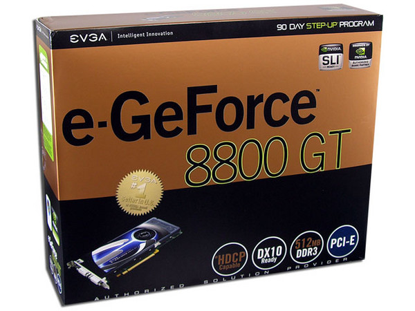 Tarjeta de Video EVGA GeForce 8800GT, 512MB DDR3, Dual DVI, Salida a TV/HDTV. DirectX 10. Puerto PCI Express 2.0