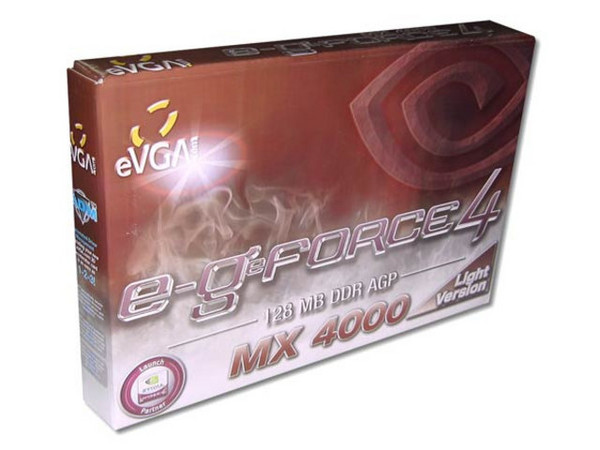 T. de Video eVGA nVidia MX4000 con 128MB, AGP 8X y Salida a TV