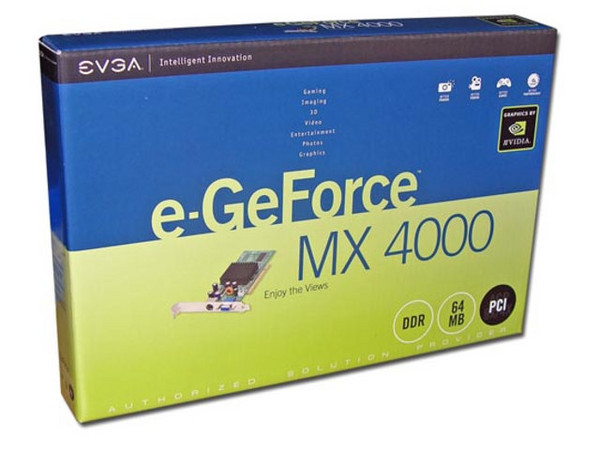 T. de Video eVGA GeForce MX 4000 con 64MB, Puerto PCI.