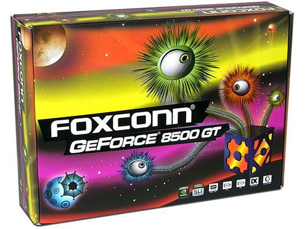 Tarjeta de Video Foxconn NVIDIA GeForce 8500GT, 256MB DDR2, Salida a TV, 100% compatible con DirectX 10. Puerto PCI Express 16x