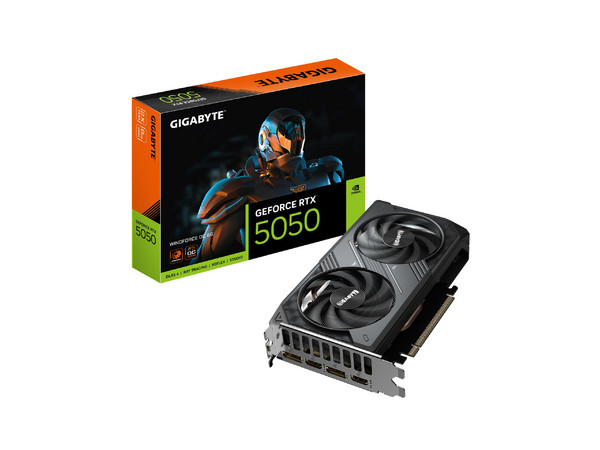 Tarjeta de Video NVIDIA GeForce RTX 5050 GIGABYTE WindForce OC, 8GB GDDR6, 2xHDMI, 2xDisplayPort, PCI Express x16 5.0