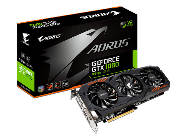 Tarjeta de Video NVIDIA GeForce GTX 1060 Gigabyte, 6GB GDDR5, 1xHDMI, 1xDVI, 3xDisplayPort, PCI Express x16 3.0