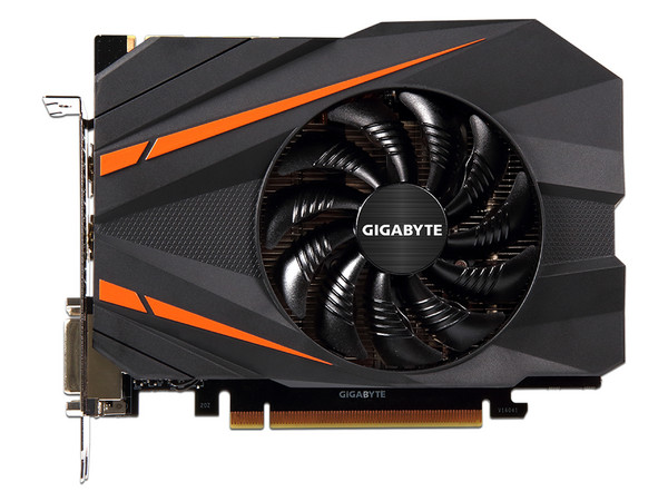 Tarjeta de Video NVIDIA GeForce GTX 1070 Gigabyte Mini ITX OC, 8GB GDDR5, 1xHDMI, 2xDVI, 1xDisplayPort, PCI Express x16 3.0.
