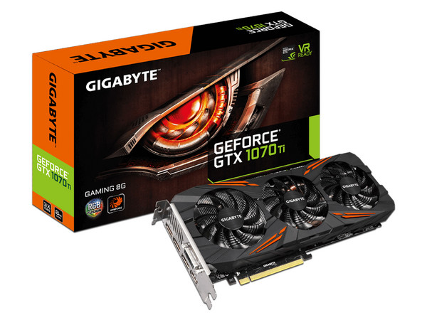 Tarjeta de Video NVIDIA GeForce GTX 1070Ti Gigabyte Gaming, 8GB GDDR5, 1xHDMI, 1xDVI, 3xDisplayPort, PCI Express x16 3.0
