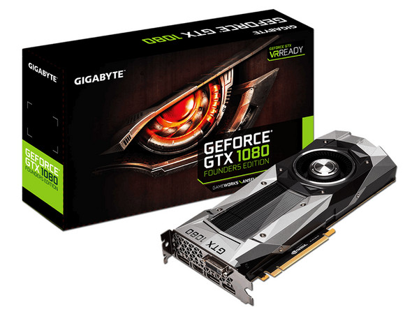 Tarjeta de Video NVIDIA Gigabyte GeForce GTX 1080 Founders Edition, 8GB GDDR5X, 1xHDMI, 1xDVI, 3xDisplayPort, PCI Express x16 3.0