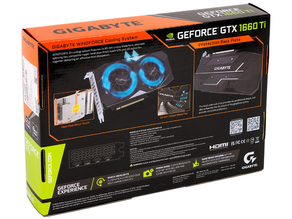 Tarjeta de Video NVIDIA GeForce GTX 1660 Ti GIGABYTE OC, 6GB GDDR6, 1xHDMI, 3xDisplayPort, PCI Express 3.0.