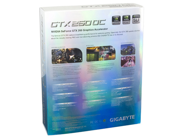 Tarjeta de Video Gigabyte NVIDIA GeForce GTX 260 OC, 896MB DDR3. Puerto PCI Express 2.0