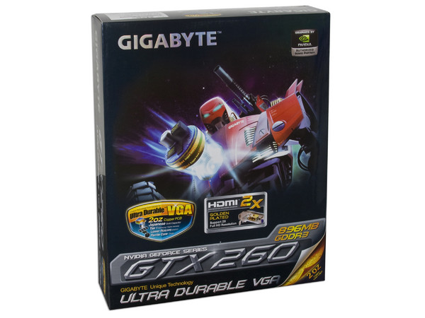 Tarjeta de Video Gigabyte NVIDIA GeForce GTX 260, 896MB DDR3. Puerto PCI Express 2.0