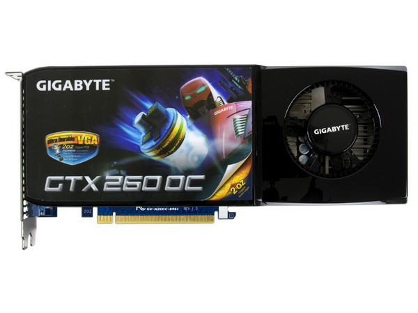 Tarjeta de Video Gigabyte NVIDIA GeForce GTX 260, 896MB DDR3. Puerto PCI Express 2.0