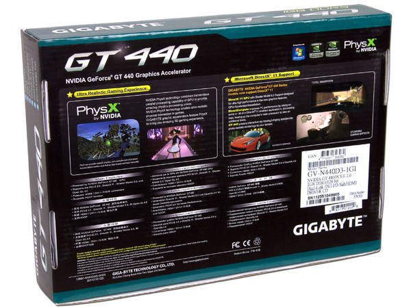 Tarjeta de Video Gigabyte NVIDIA GeForce GT 440, 1GB DDR3, HDMI, DVI. Puerto PCI Express 2.0